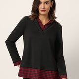 Johnny Collar Long Sleeve Top URSA