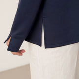 Split Hem Long Sleeve Top FAY