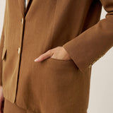 Lyocell Linen Tailored Blazer CASSIDY