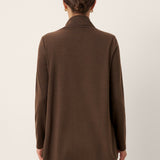 Wool Asymmetric Hem Long Sleeve Top CHARITY